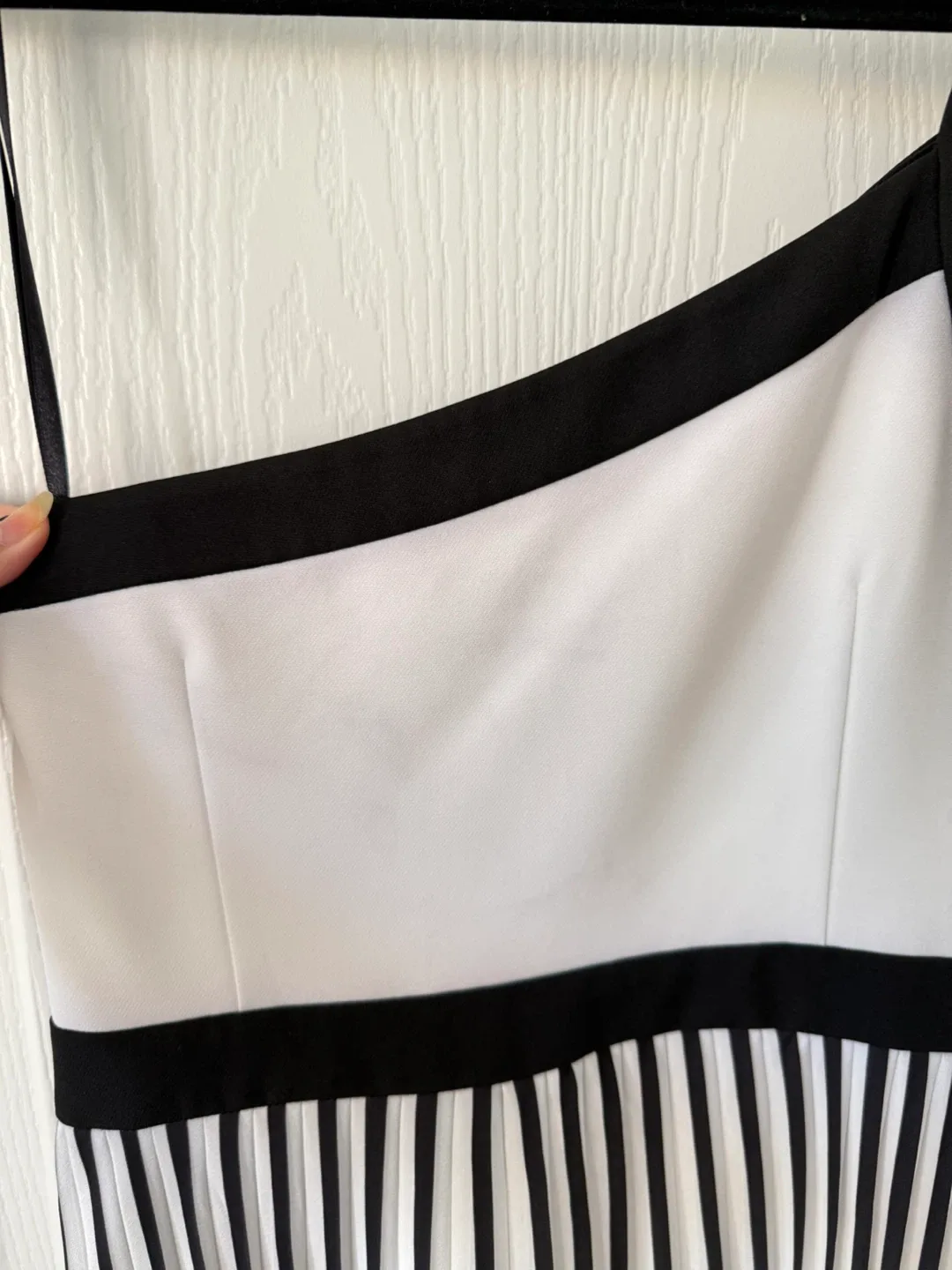 Coast Black/White One Shoulder Dress 🥕 image indicator(6)