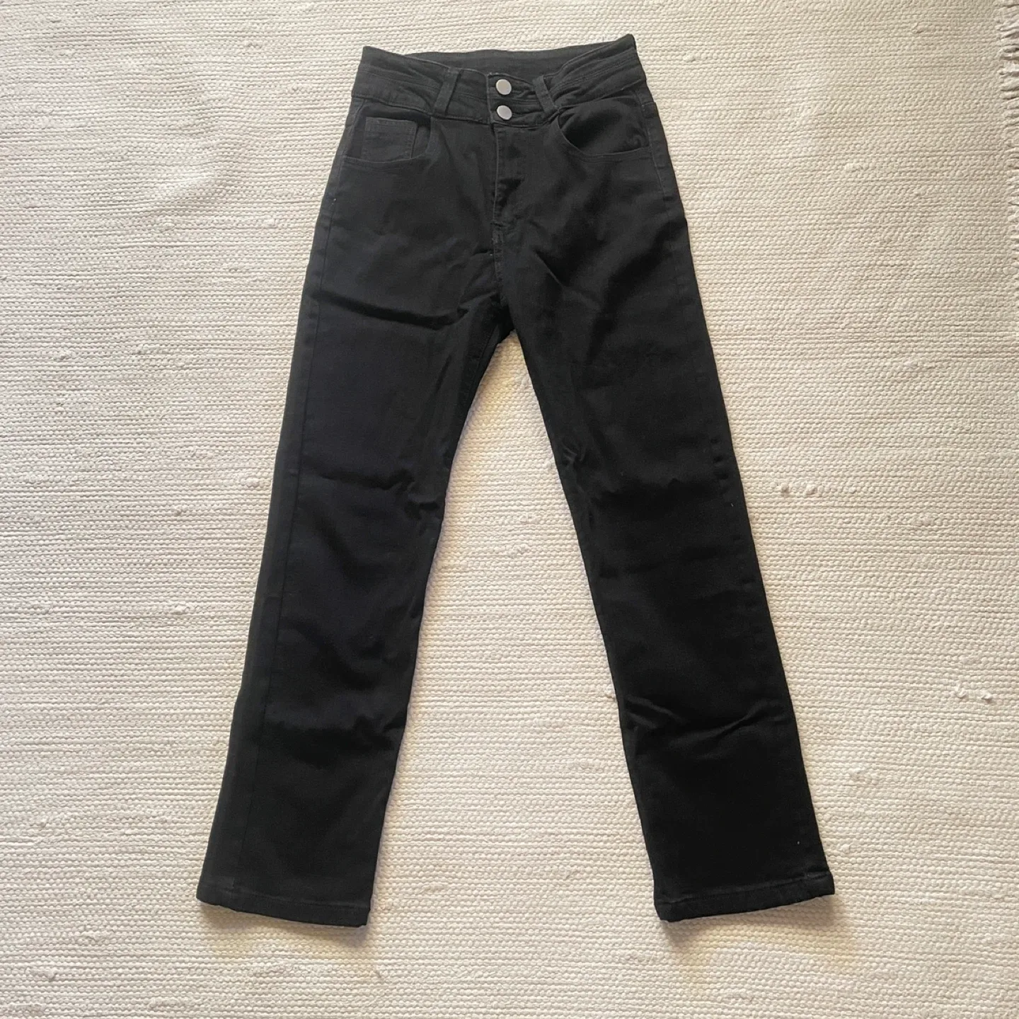 🥕Straight Leg Black Jeans Size XS image indicator(2)