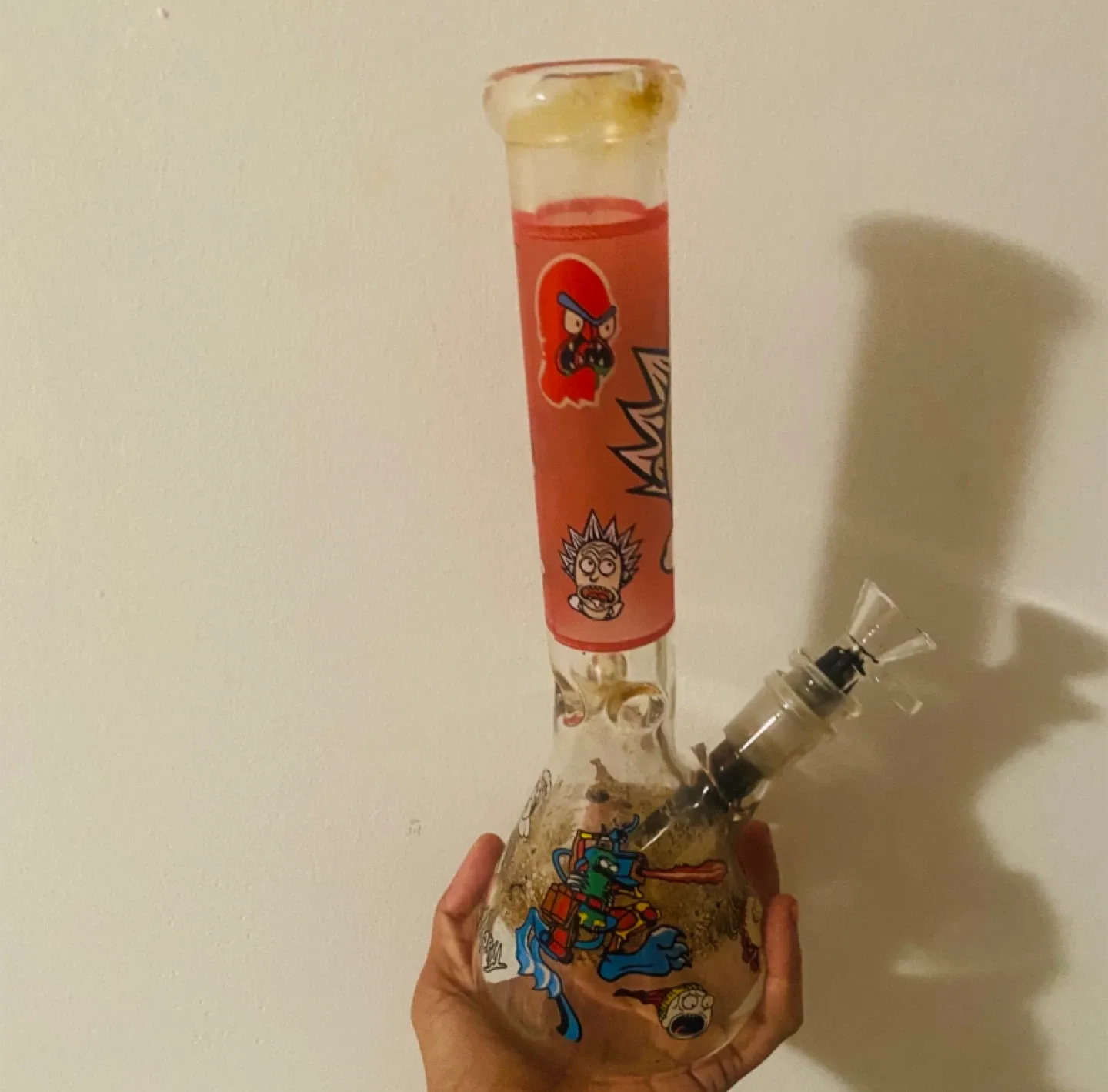 10" Rck And Mrty Glass Beaker Bong - Spaced Out Edition thumbnail