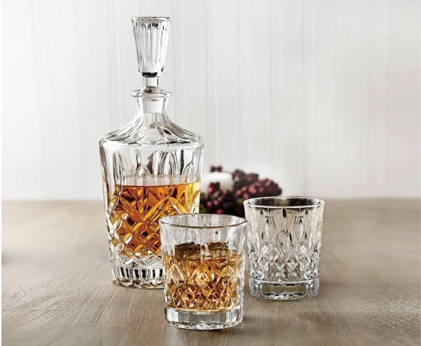 Stokes glass carafe set