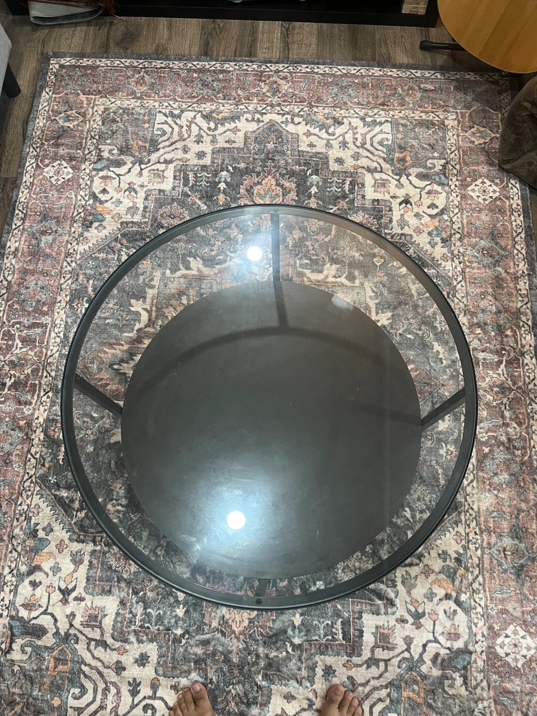 IKEA VITTSJÖ Coffee Table - Black-Brown/Glass - photo 3