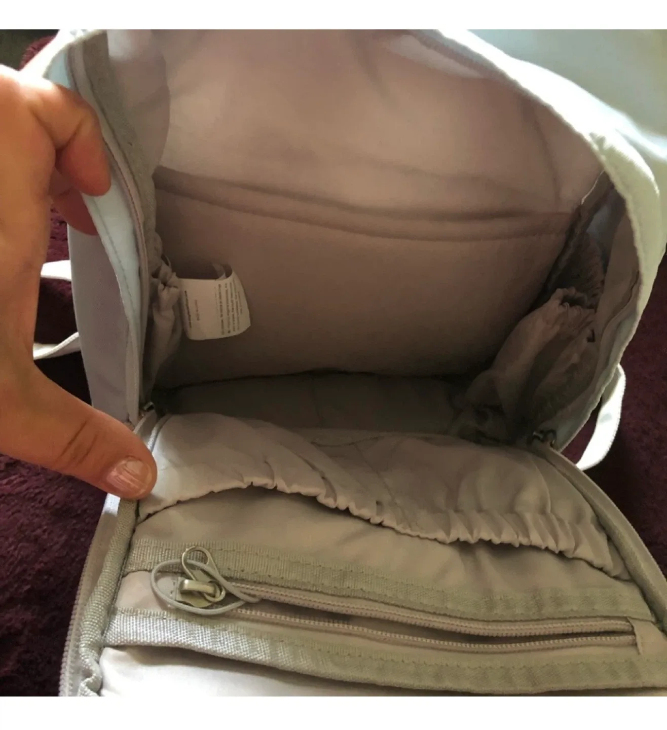 Doughnut Macaroon Tiny Backpack - Sky/Ivory image indicator(3)