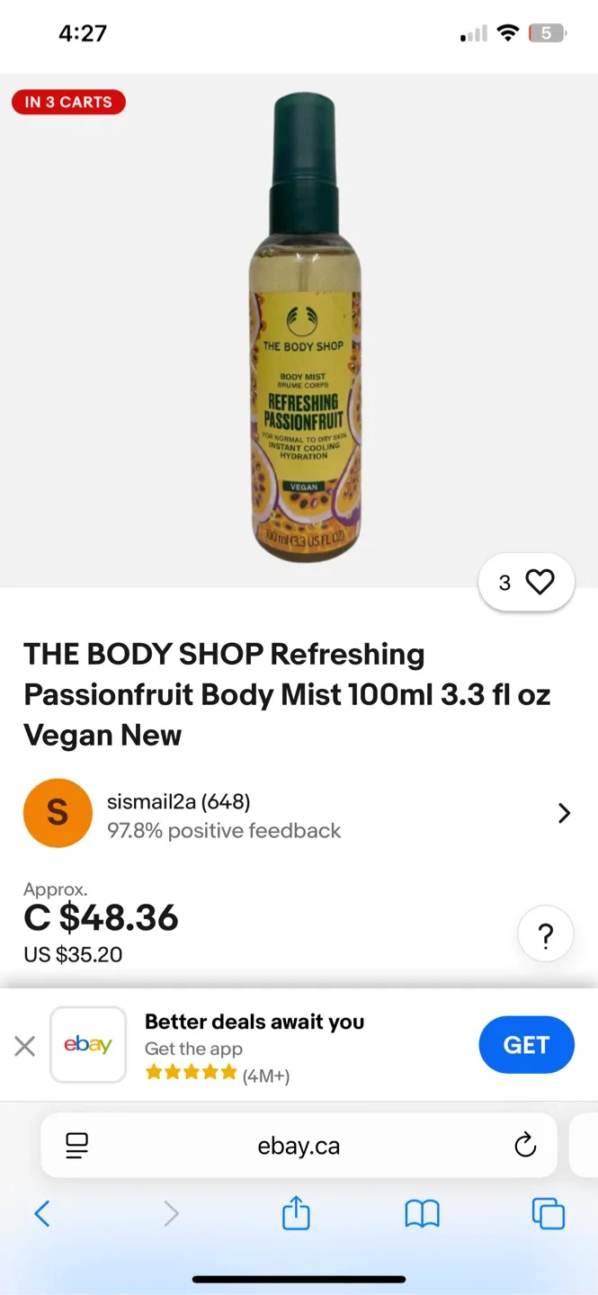 Special Edition The Body Shop Mist image indicator(2)