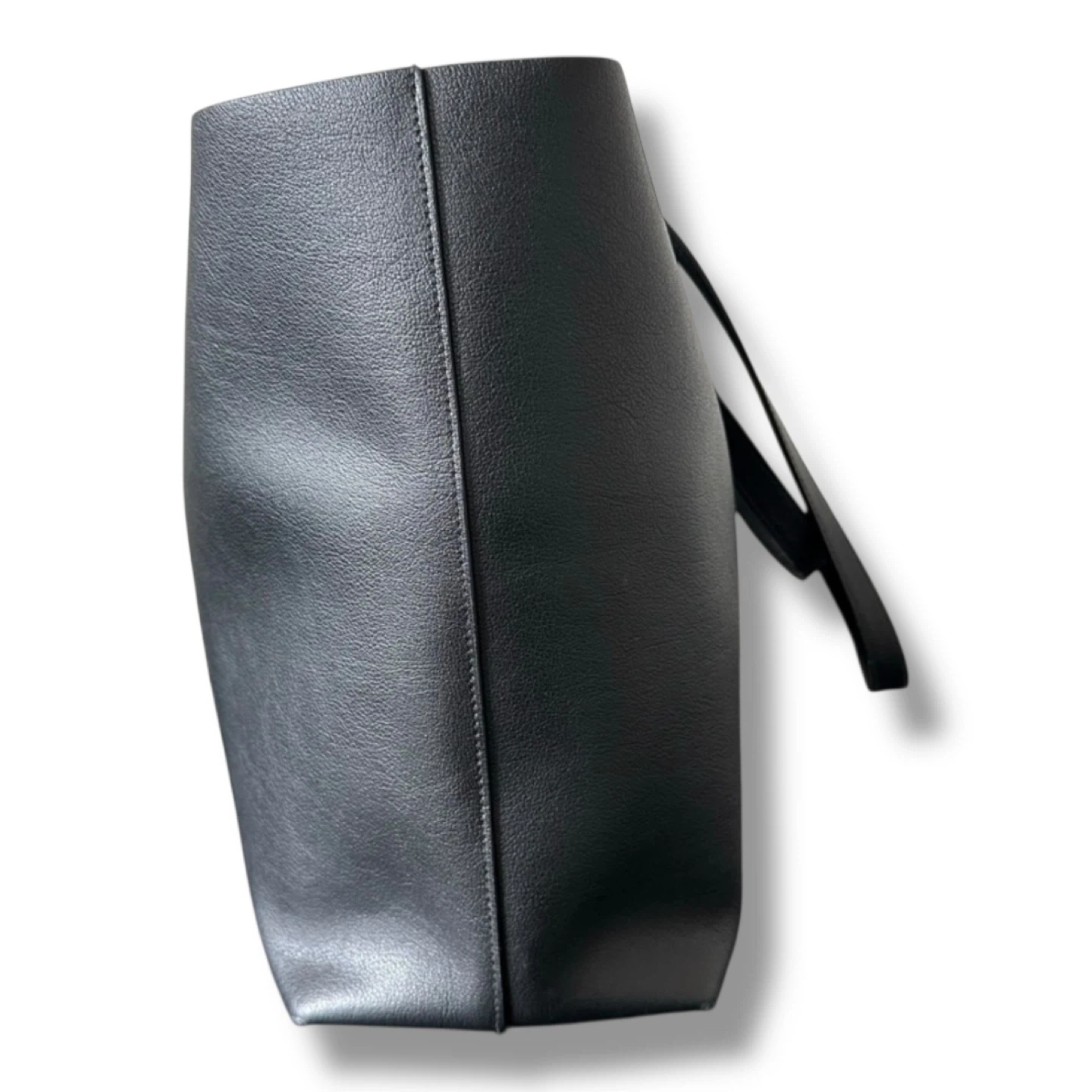 Authentic Saint Laurent Black Leather Tote Bag - photo 2