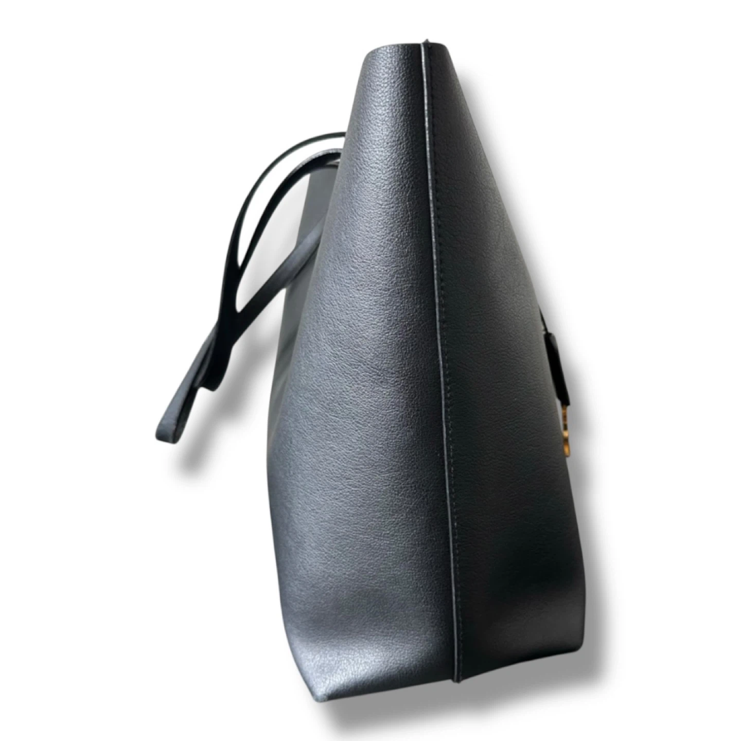Authentic Saint Laurent Black Leather Tote Bag - photo 5