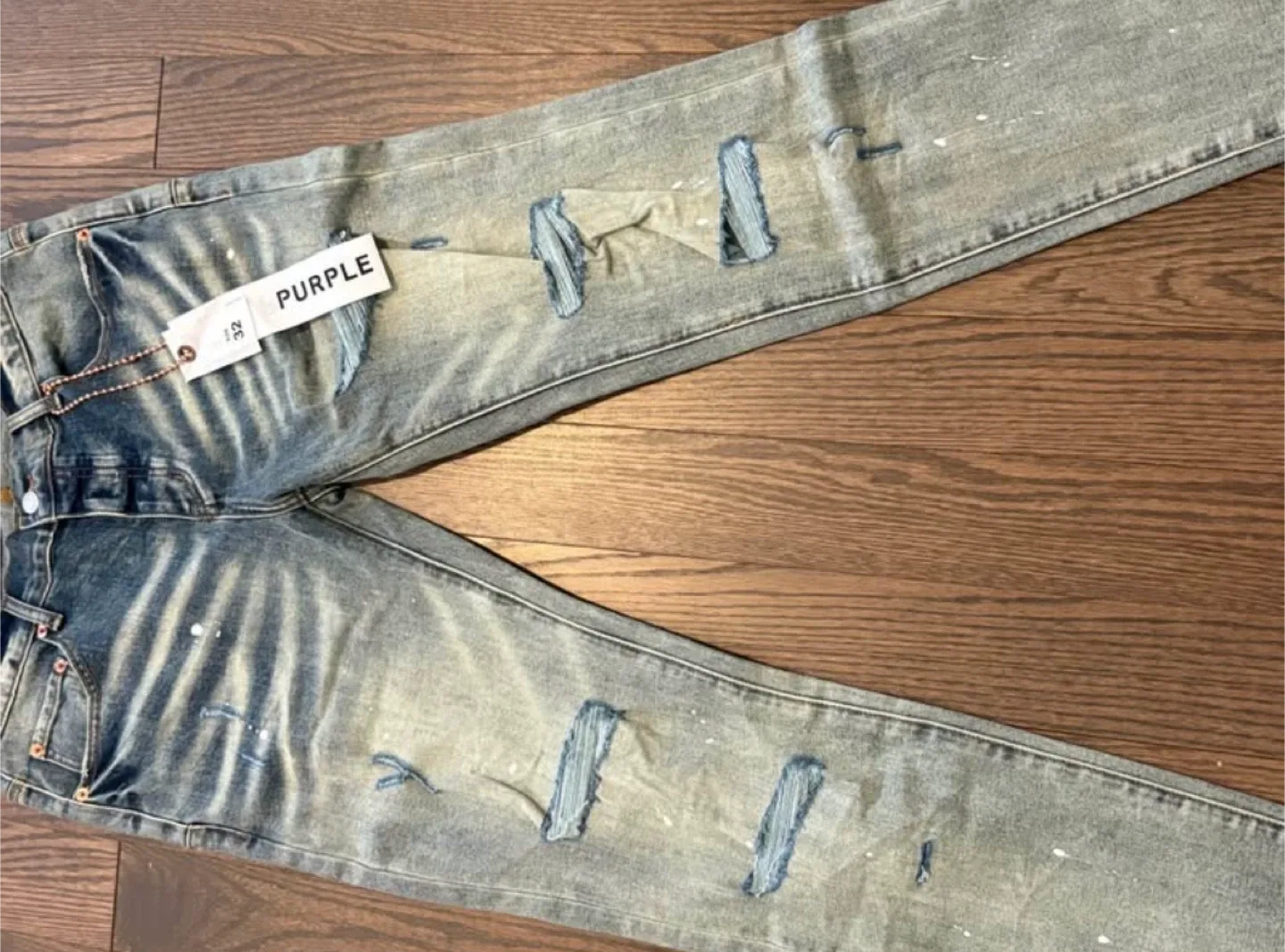 Purple jeans Size 32 image indicator(2)