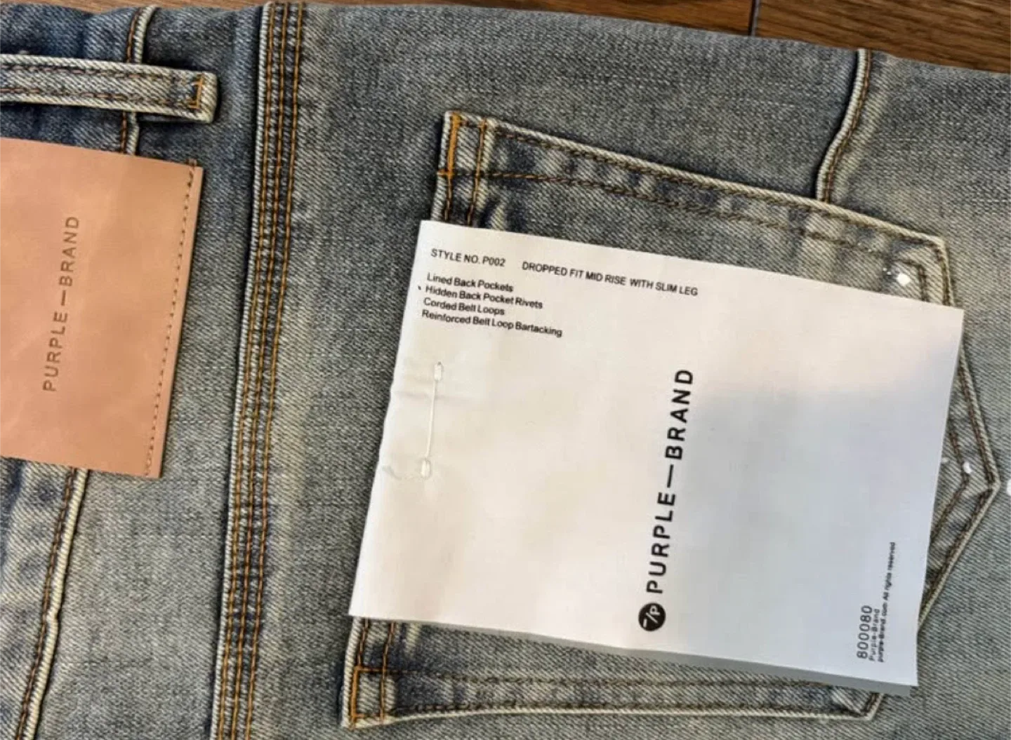 Purple jeans Size 32 image indicator(4)