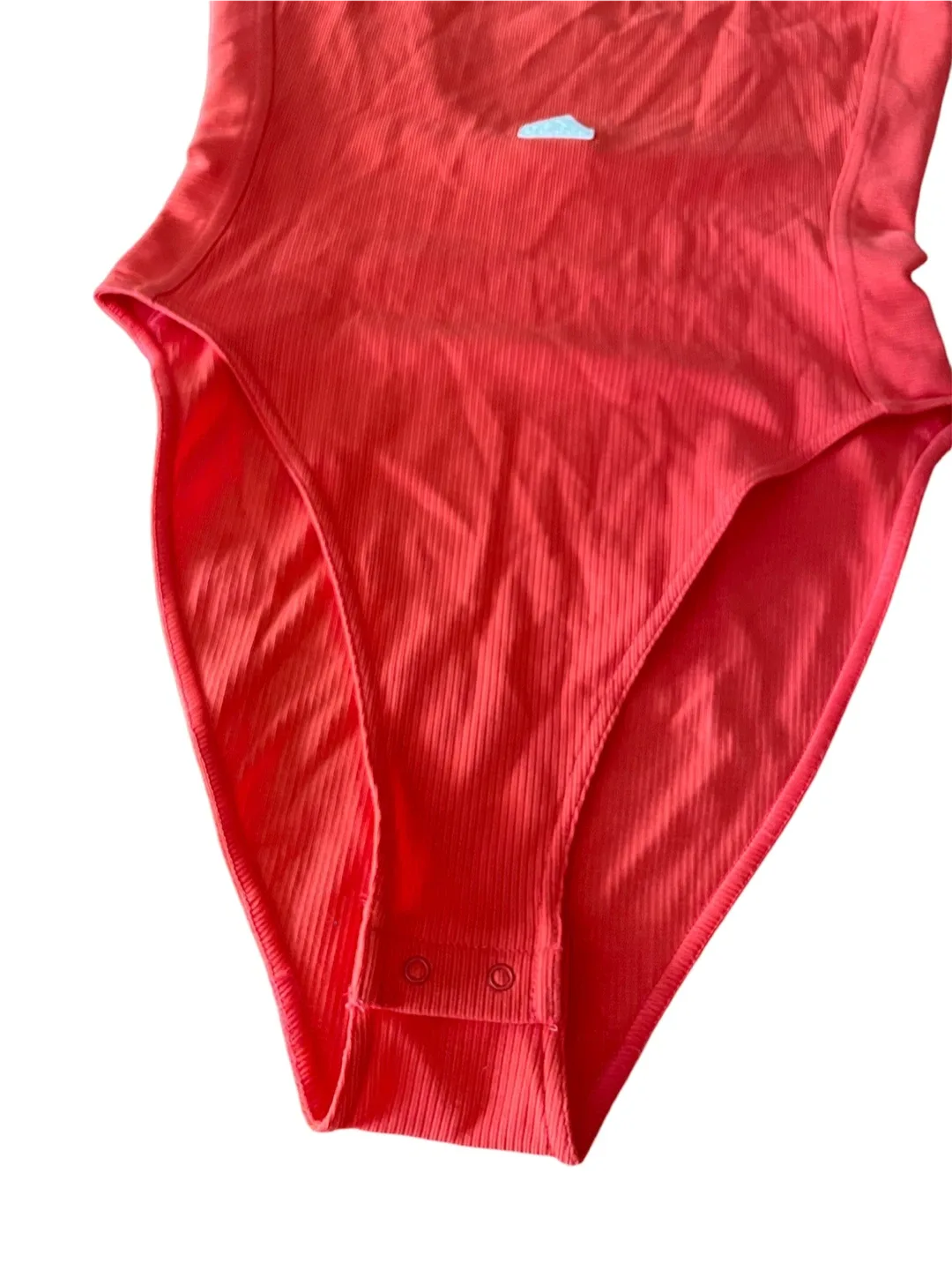 Adidas Red Ribbed Bodysuit image indicator(5)