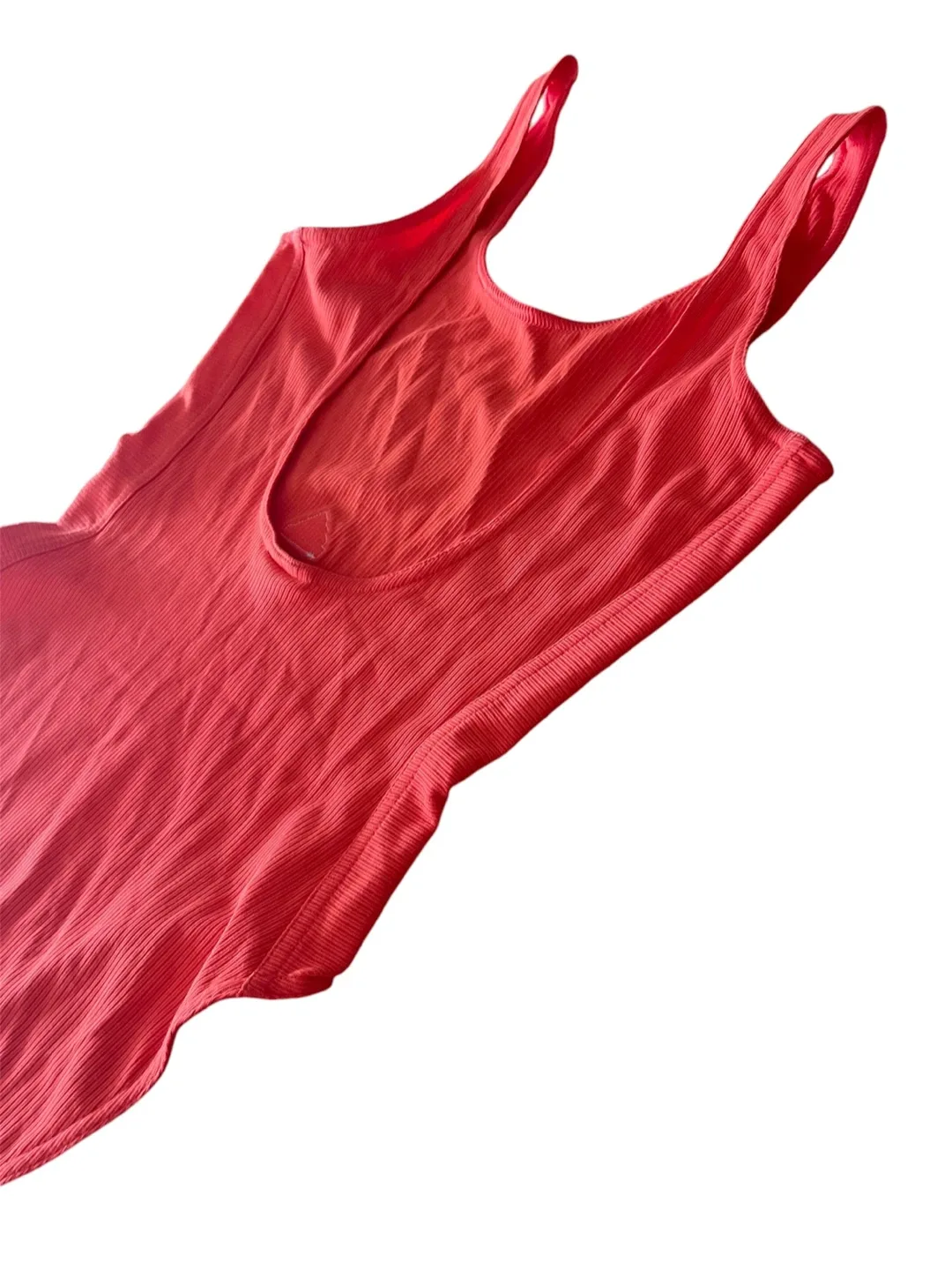 Adidas Red Ribbed Bodysuit image indicator(6)