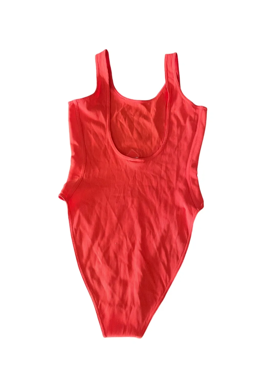 Adidas Red Ribbed Bodysuit image indicator(7)