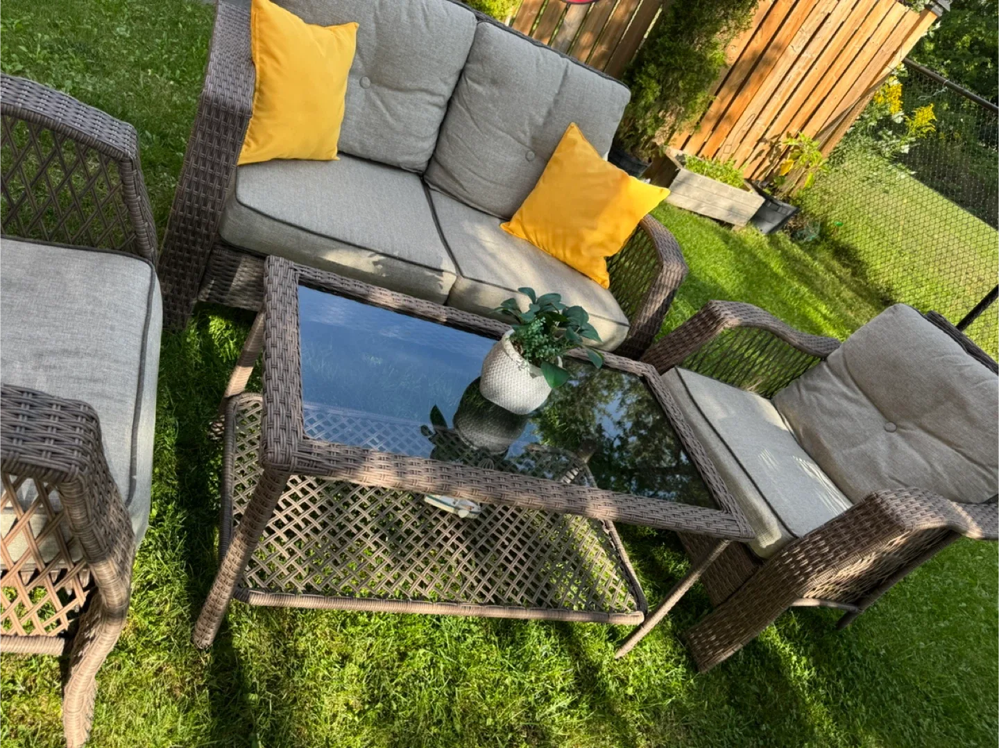 Patio Set - Loveseat, Chairs, Coffee Table image indicator(3)
