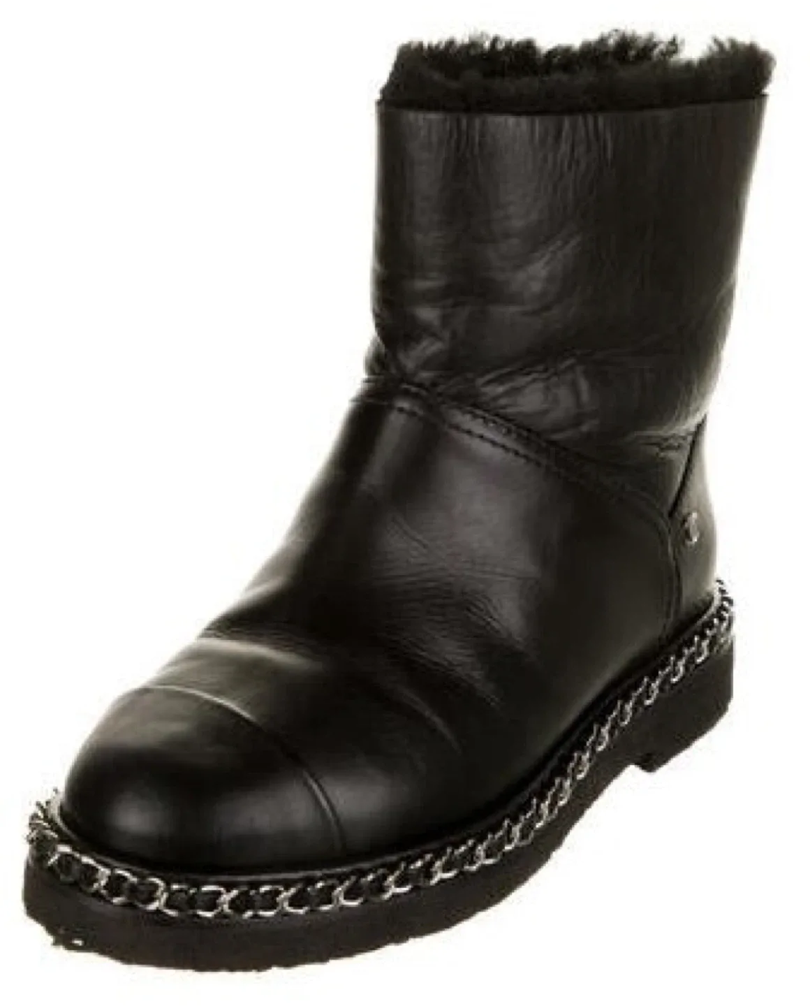 Authentic Chanel Intelocking boots fit size 7- 7.5 image indicator(5)