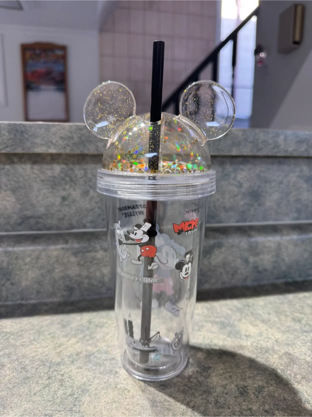 Disney Mickey Mouse Steamboat Willie Tumbler with Straw thumbnail