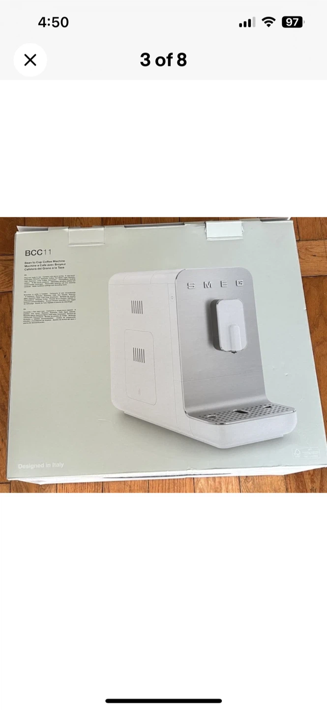 Smeg BCC11 Bean to Cup Coffee Machine - White - photo 3