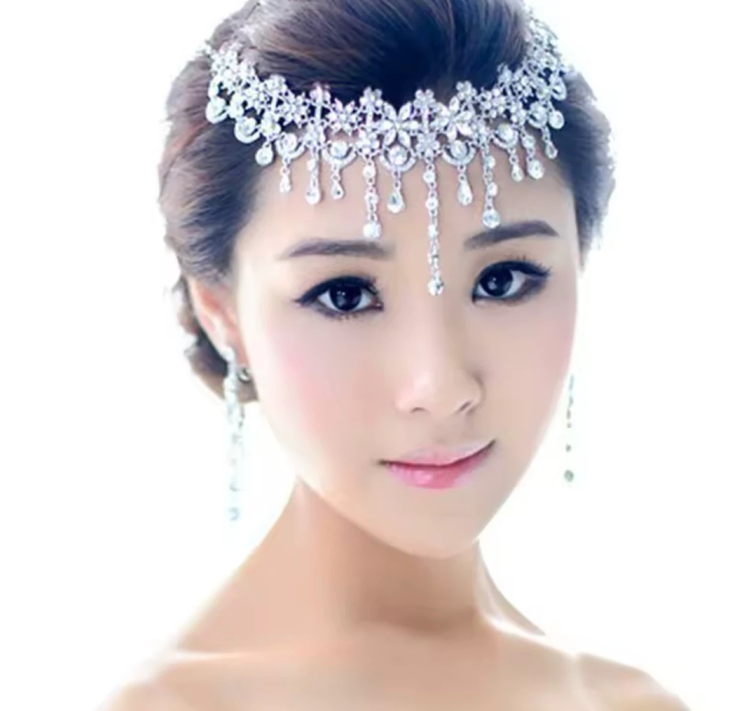 Jewelry Set For Women Statement Necklace Earring Rhinestone - photo 2