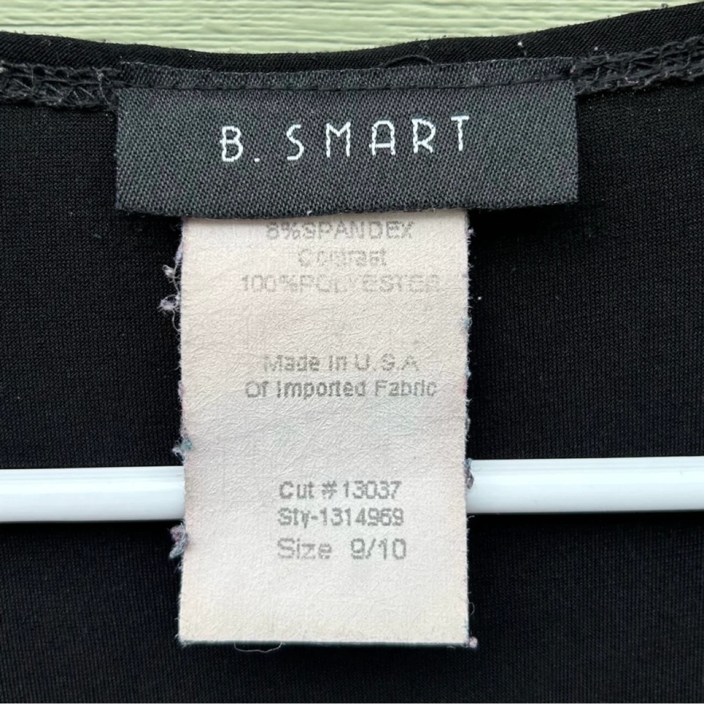 B Smart Long Sleeve V Neck Belted Knee Length Midi Dress Sz 9/10 - photo 3