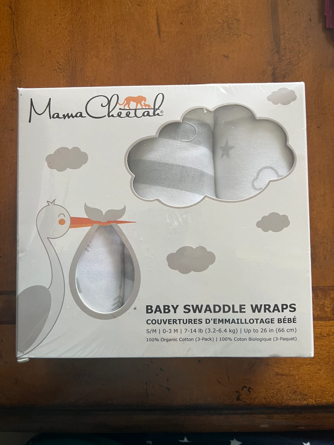 Mama Cheetah Baby Swaddle Wraps - NEW