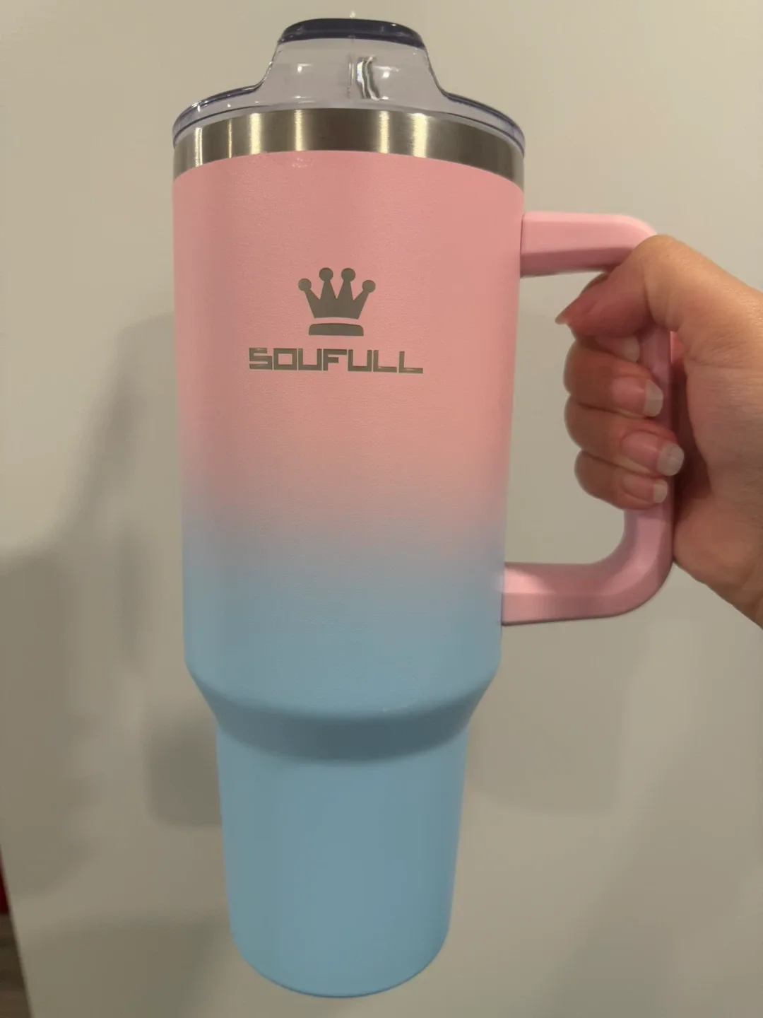 Soufull 40 oz Tumbler with Handle and Straw, 100% Leak-Proof image indicator(2)