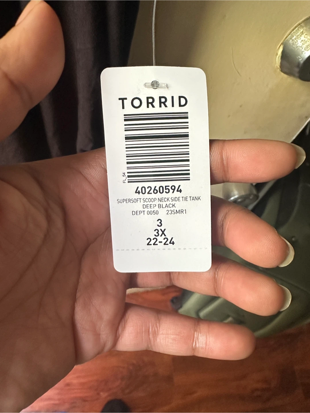 Torrid 3X Black Scoop Neck Side Tie Tank Top - photo 2