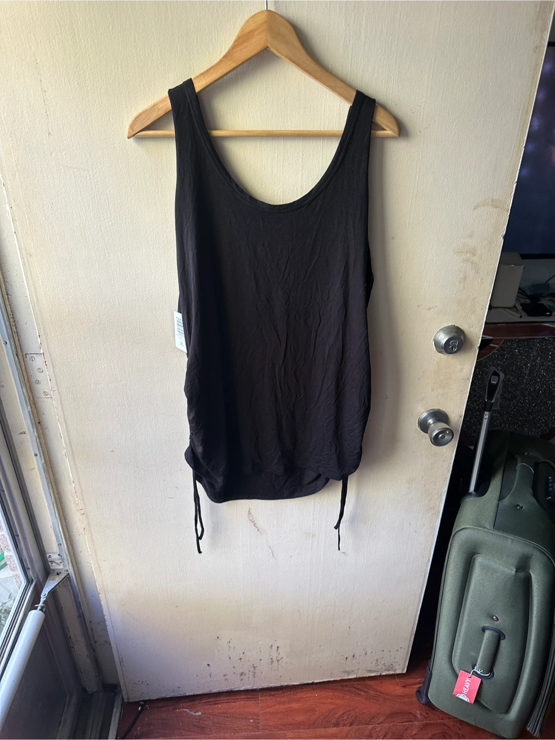 Torrid 3X Black Scoop Neck Side Tie Tank Top - photo 3