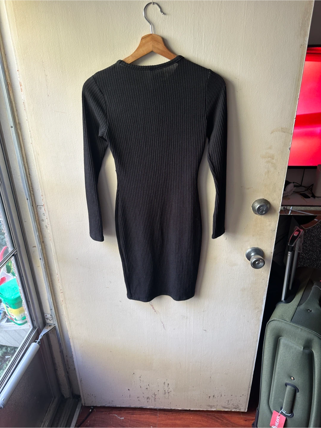 Uptown USA Black Ribbed Dress - Size M - photo 4