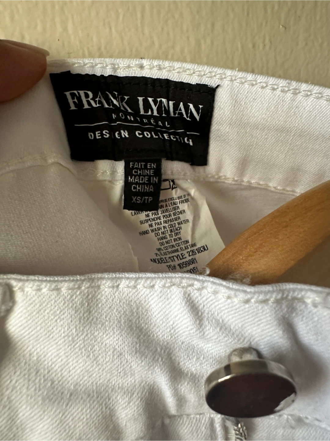 Frank Lyman Montreal White Jeans - XS - photo 2