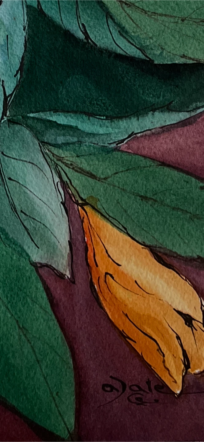 Original Art; Vintage 1987 Watercolour by A. Dale - photo 2
