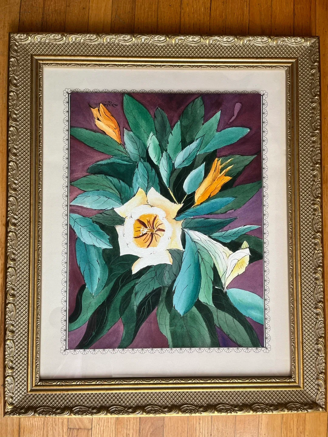 Original Art; Vintage 1987 Watercolour by A. Dale image indicator(6)