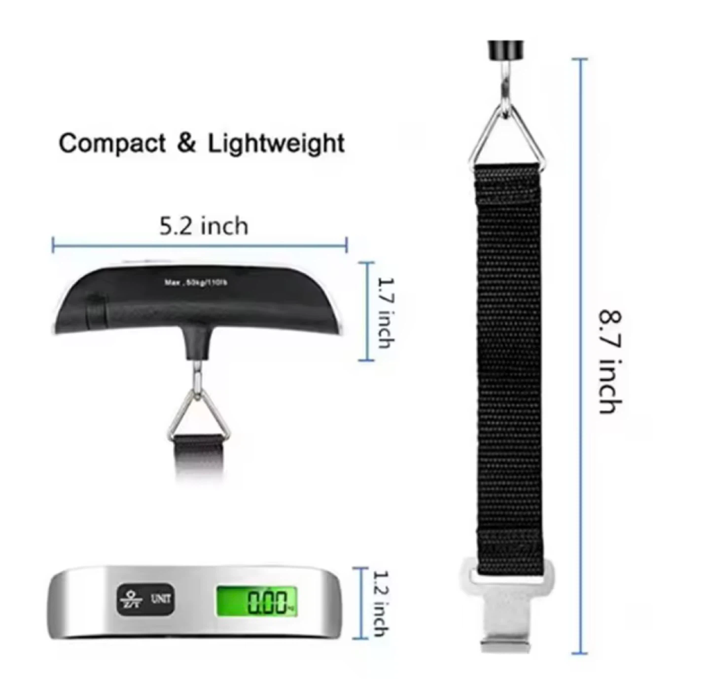 Digital Luggage Scale - 50kg/110lb - photo 3