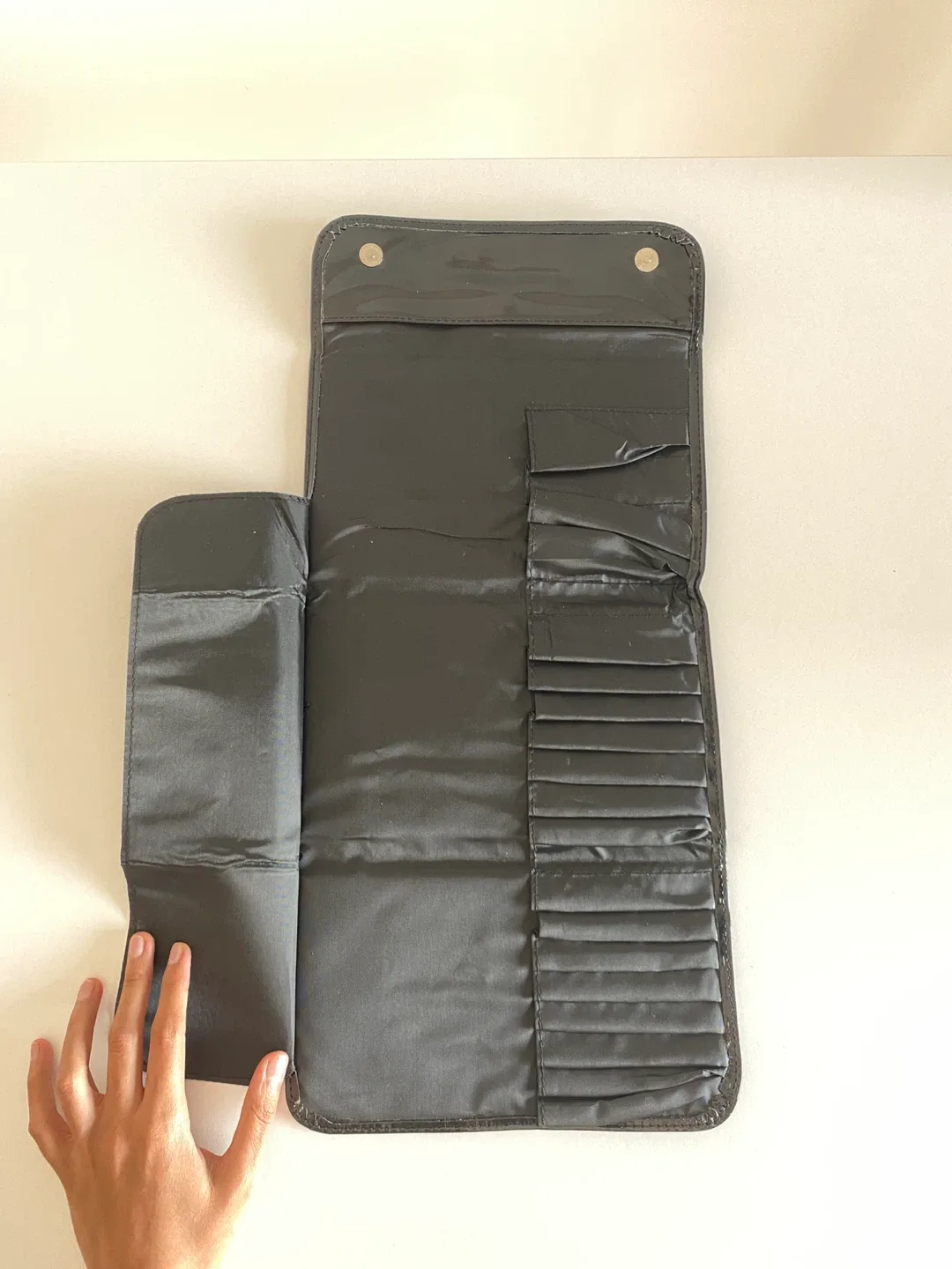 Foldable Leather Makeup Bag thumbnail