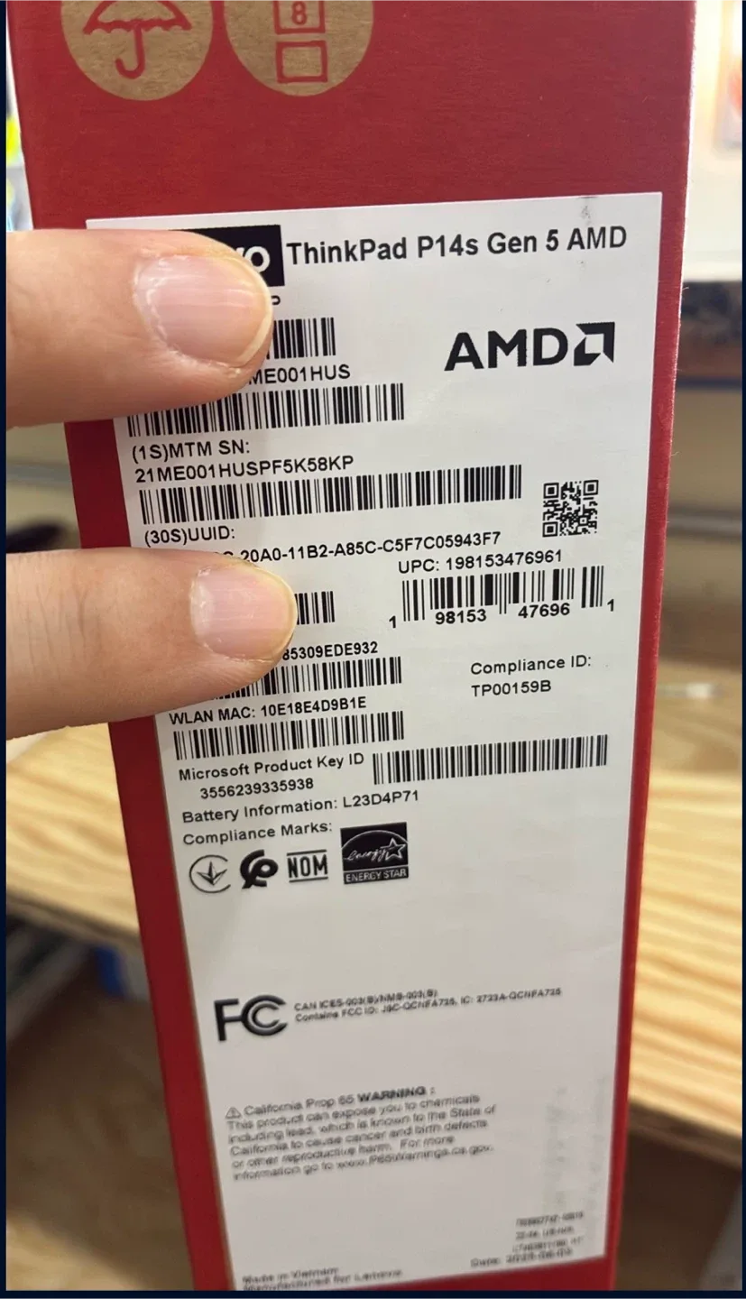 Lenovo ThinkPad P14s Gen 5 AMD - New in Box! image indicator(3)