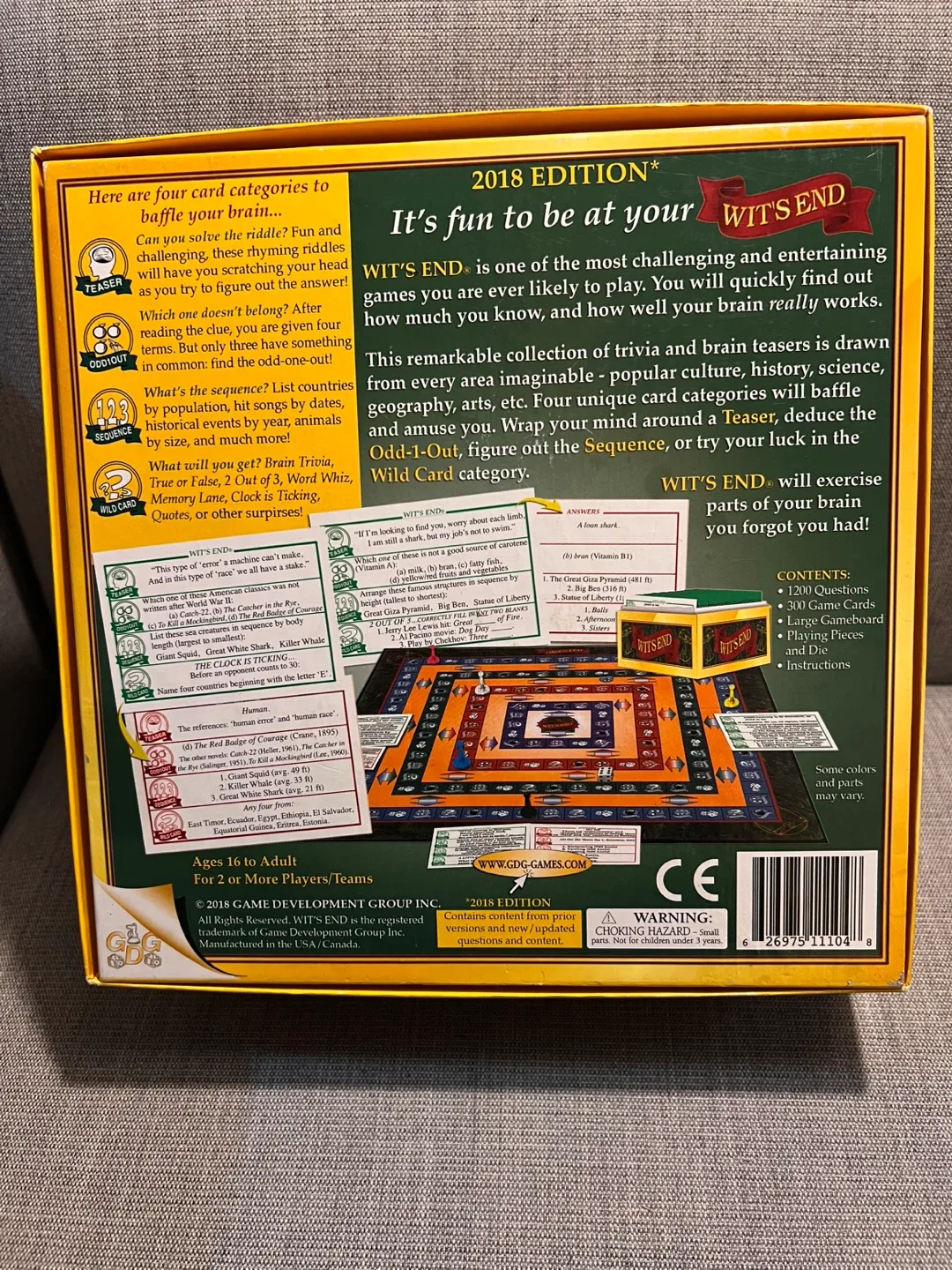 Wit's End Trivia Board Game image indicator(4)