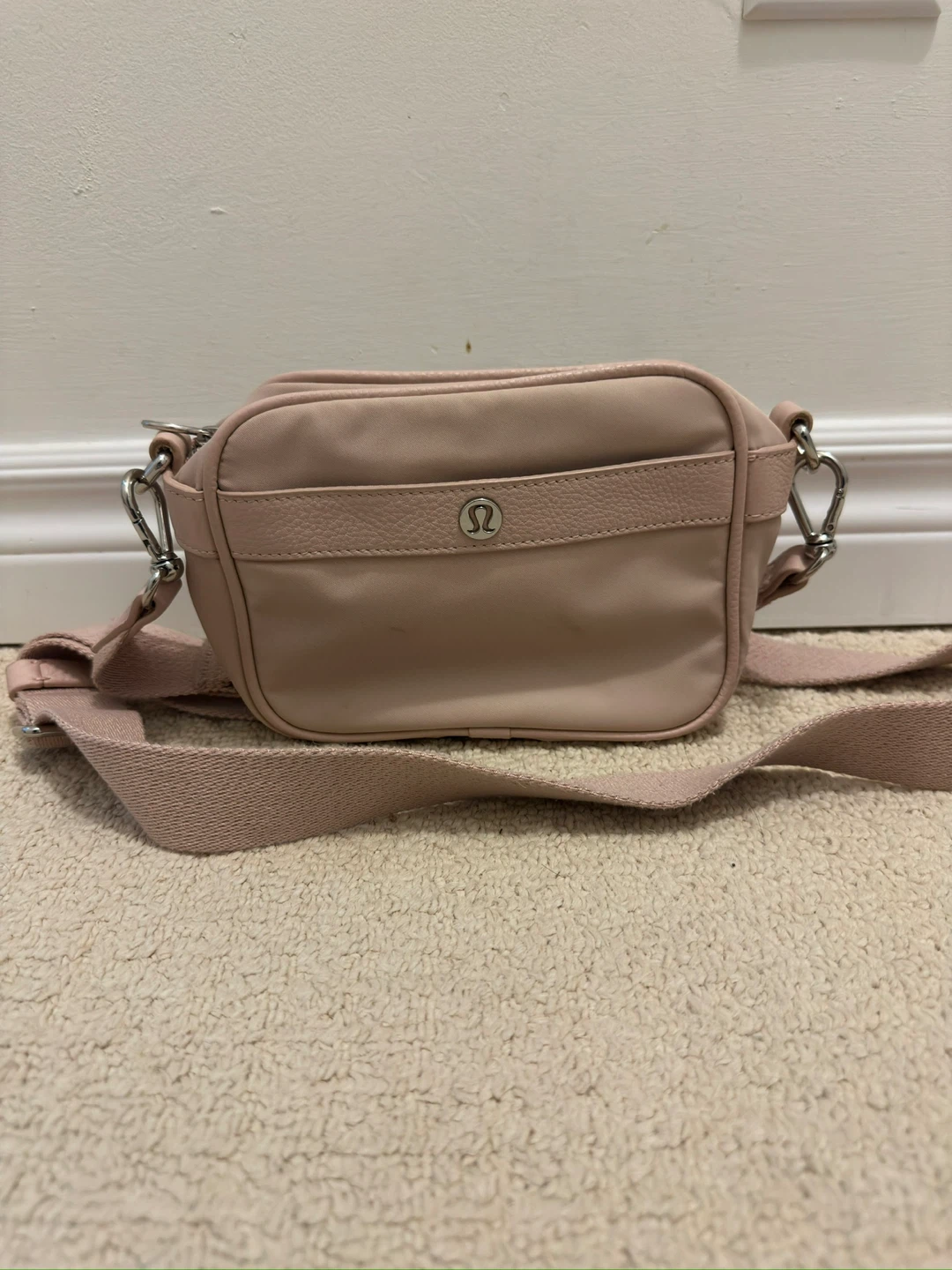 Lululemon Pink Crossbody Camera Bag