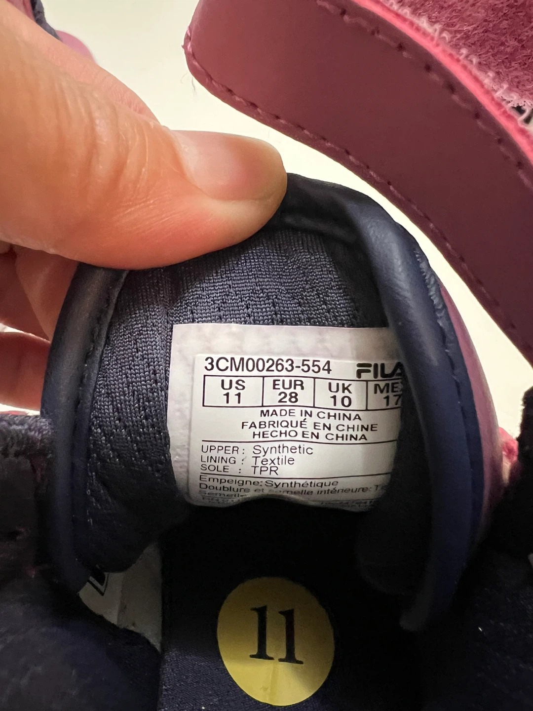Fila Kids' High-Top Sneakers - Size 11 - photo 4