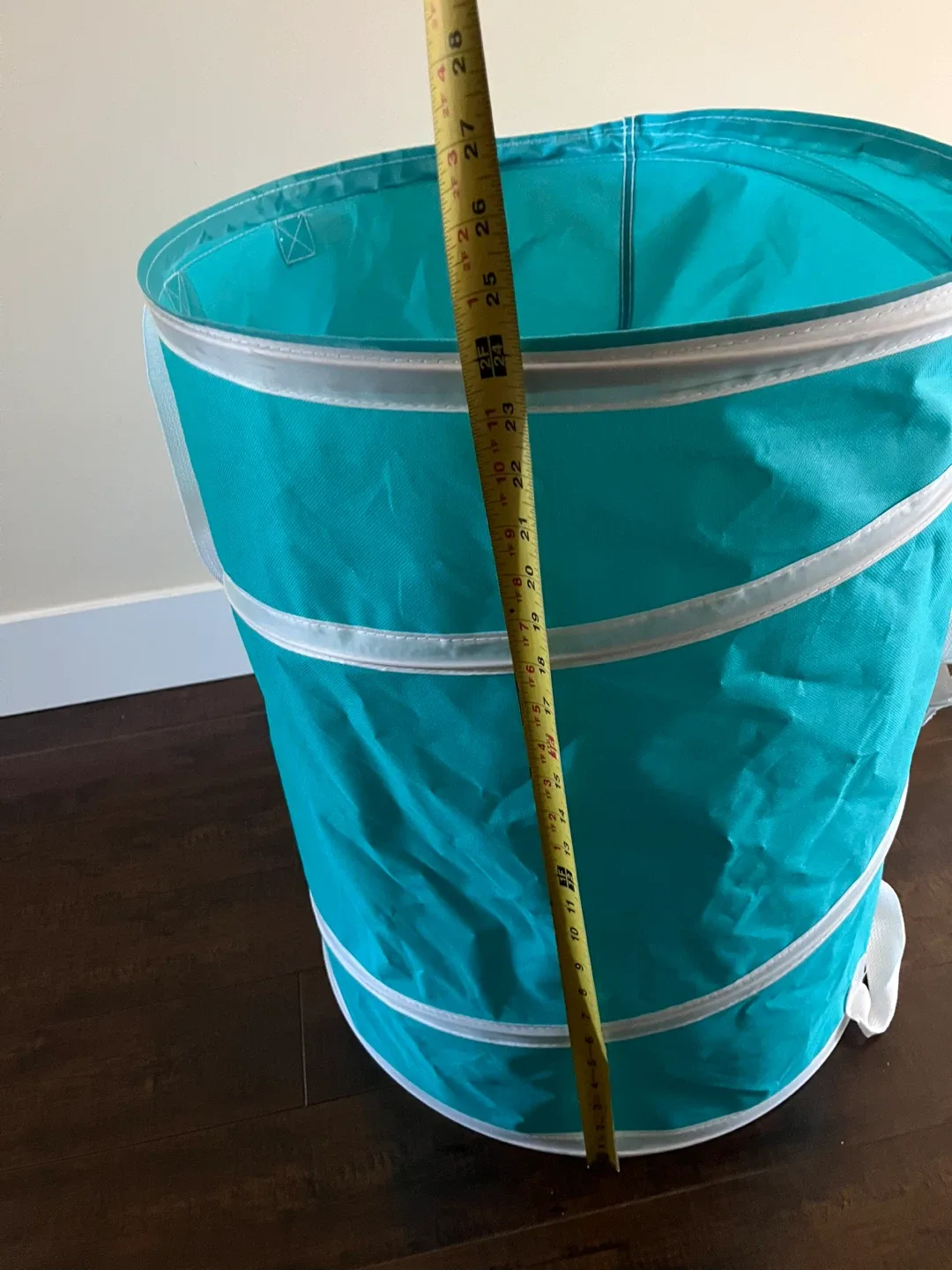 Teal Pop-Up Laundry Hamper image indicator(5)