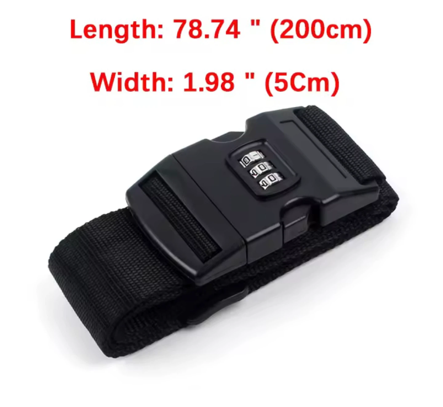 Luggage Strap with Combination Lock - photo 3