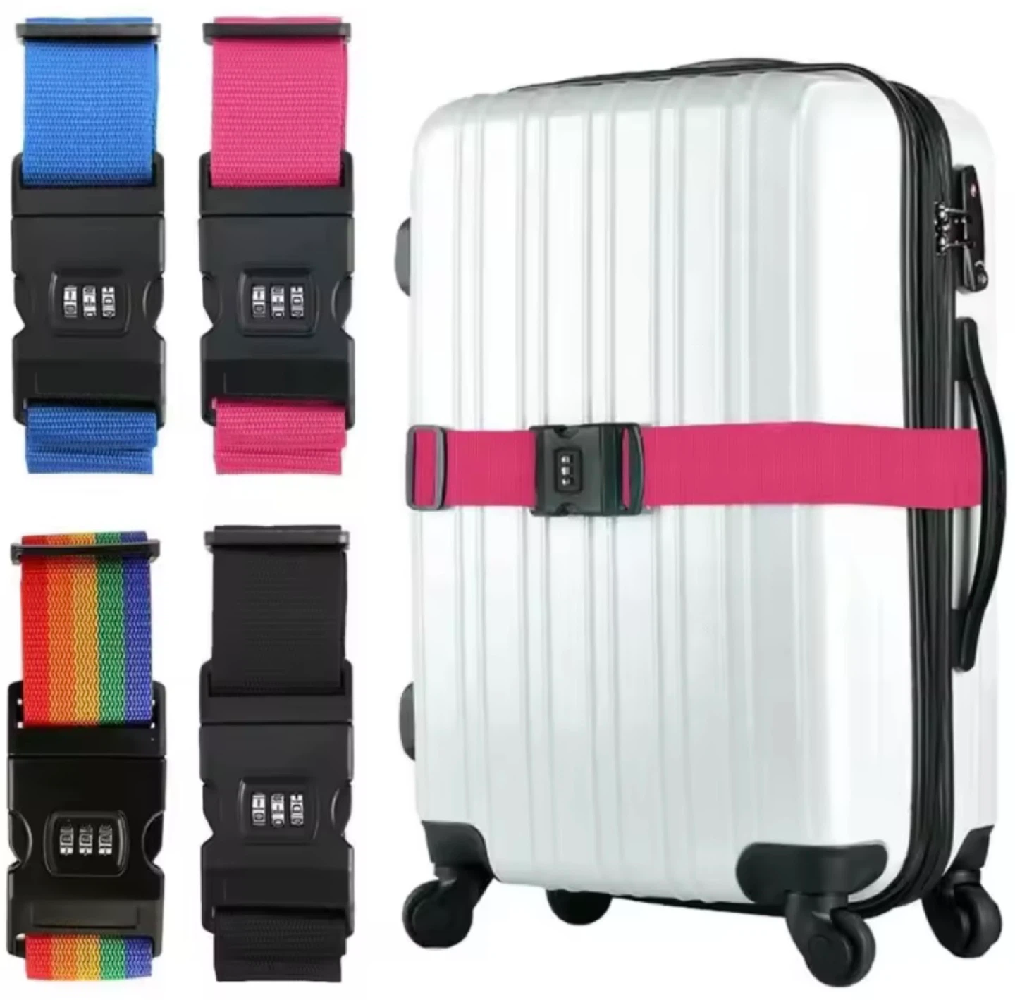 Luggage Strap with Combination Lock