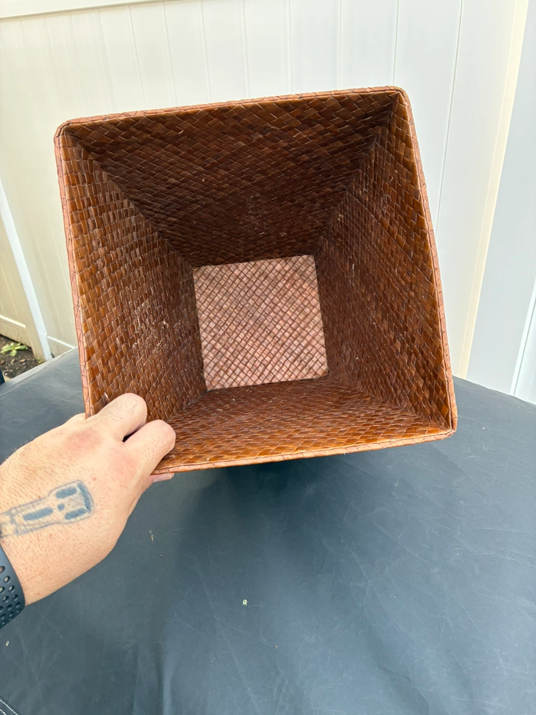 Brown Woven Basket vase- 12 Inches - photo 3