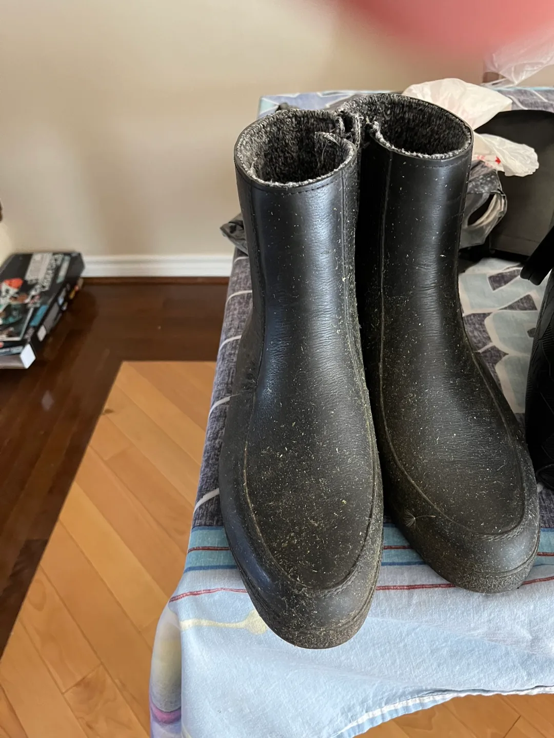 snow boots Black Rain Boots, size11 image indicator(2)