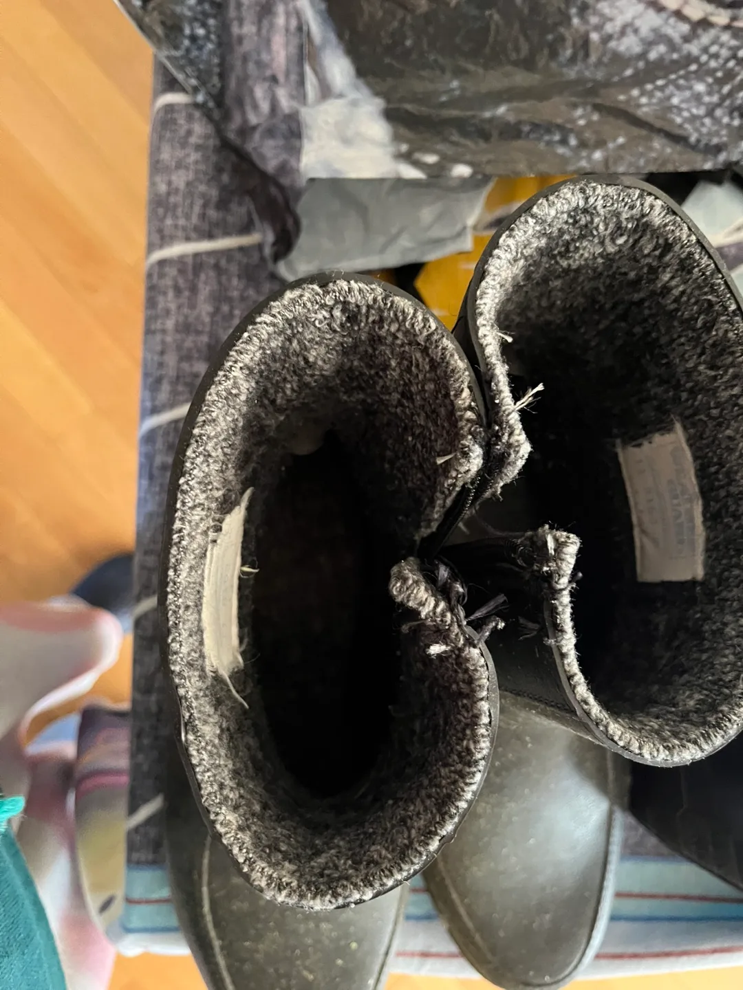 snow boots Black Rain Boots, size11 image indicator(3)