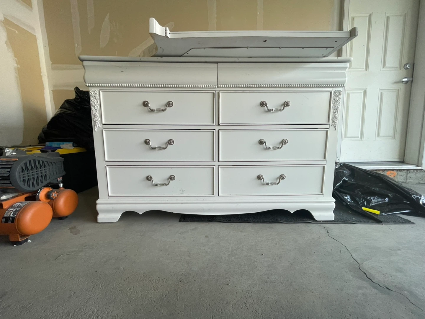 White Dresser with Mirror - photo 2