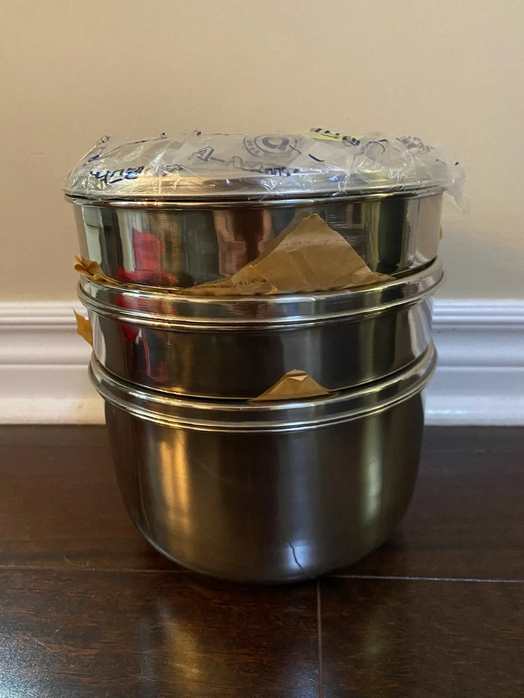 A-Nam Stainless Steel Lunch Box with Red Bag image indicator(5)