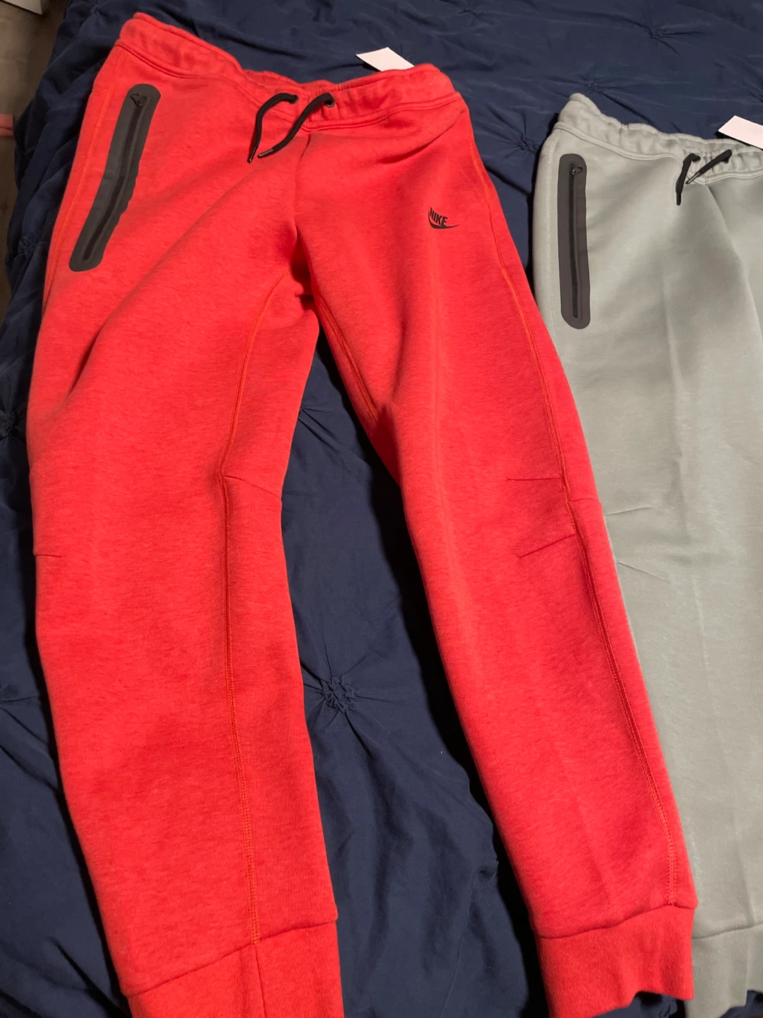 Nike Tech Fleece Pants (Grey, Red, Black) - photo 2