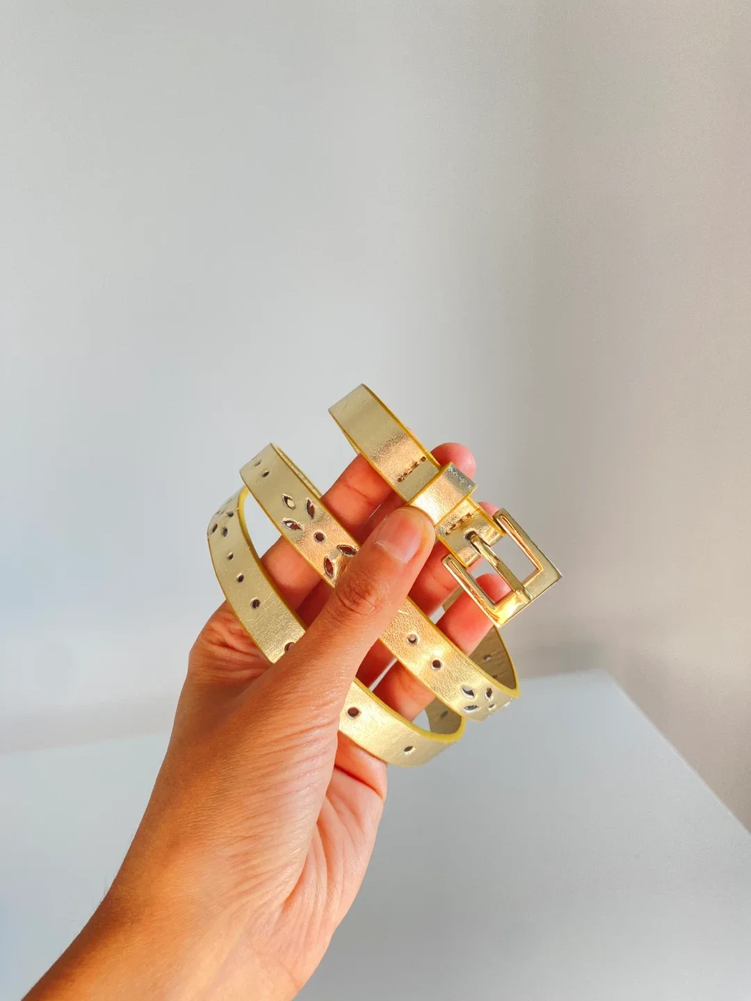 Kids Cut Out Gold Belt thumbnail