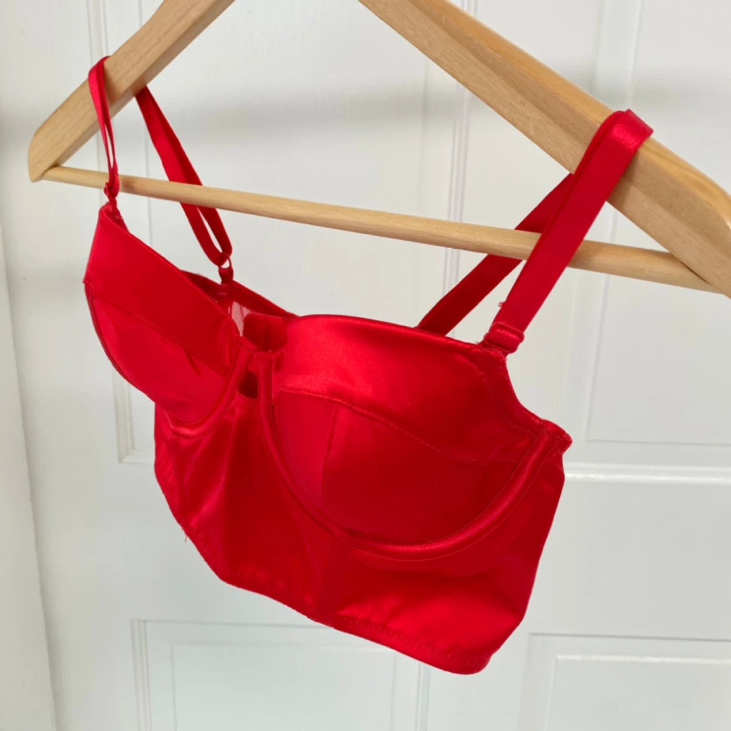 F21 - Red Satin Women's Bralette - photo 2