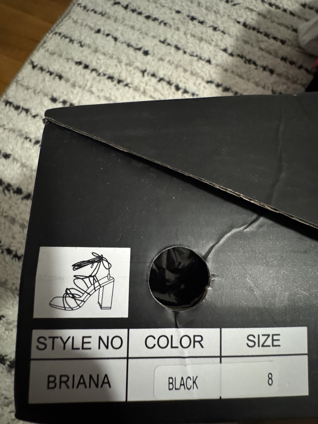 Briana Black Heels - Size 8 - photo 4