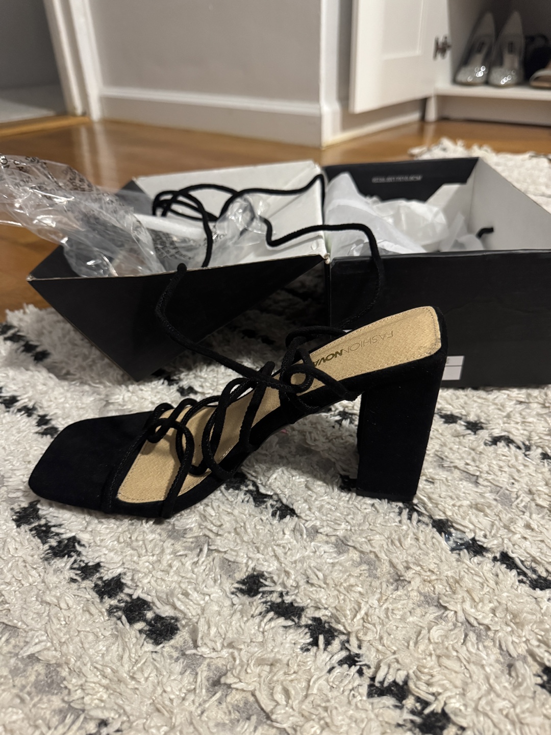 Briana Black Heels - Size 8