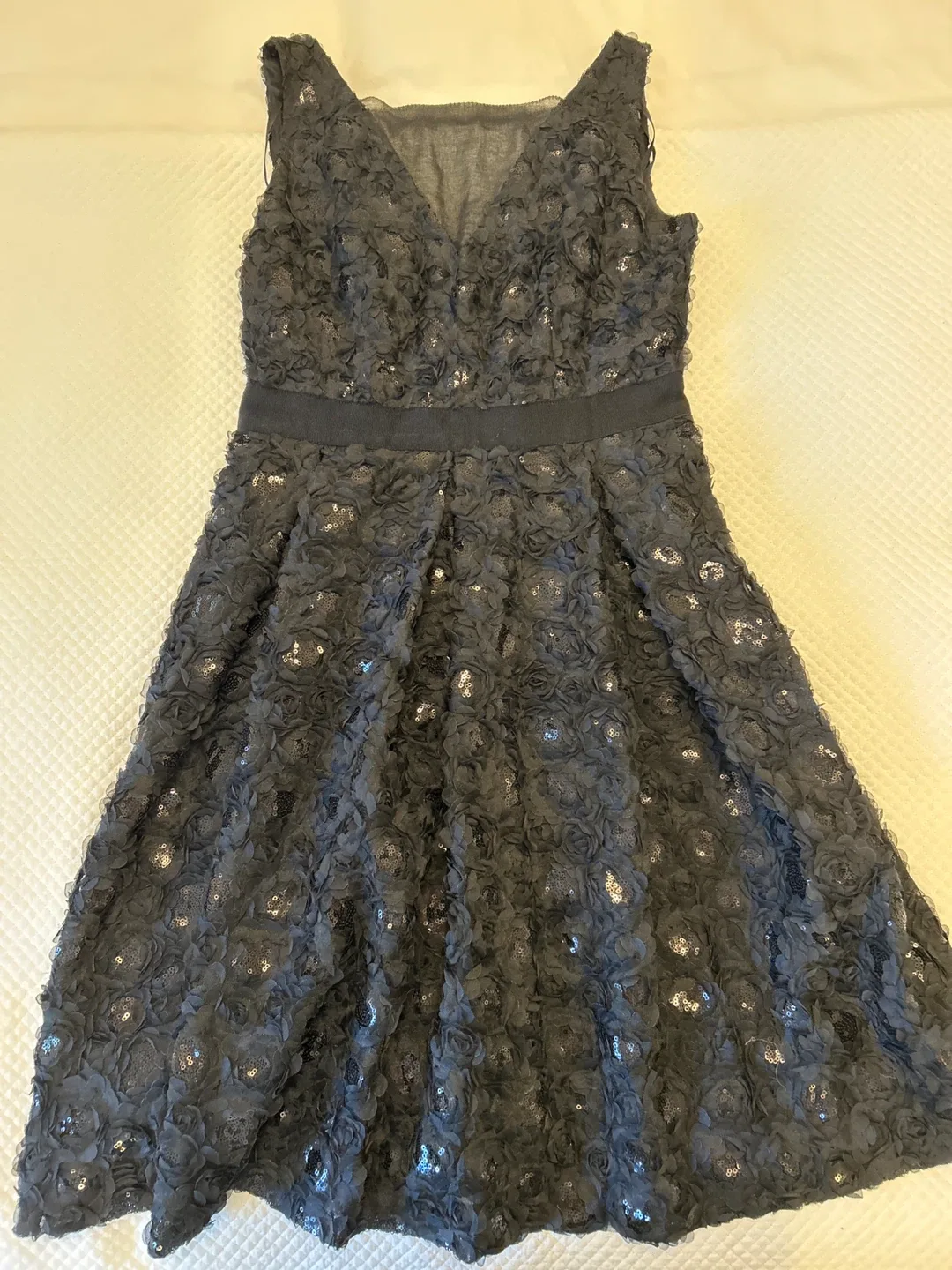 RW&CO Black Floral Dress - Size 2 image indicator(3)