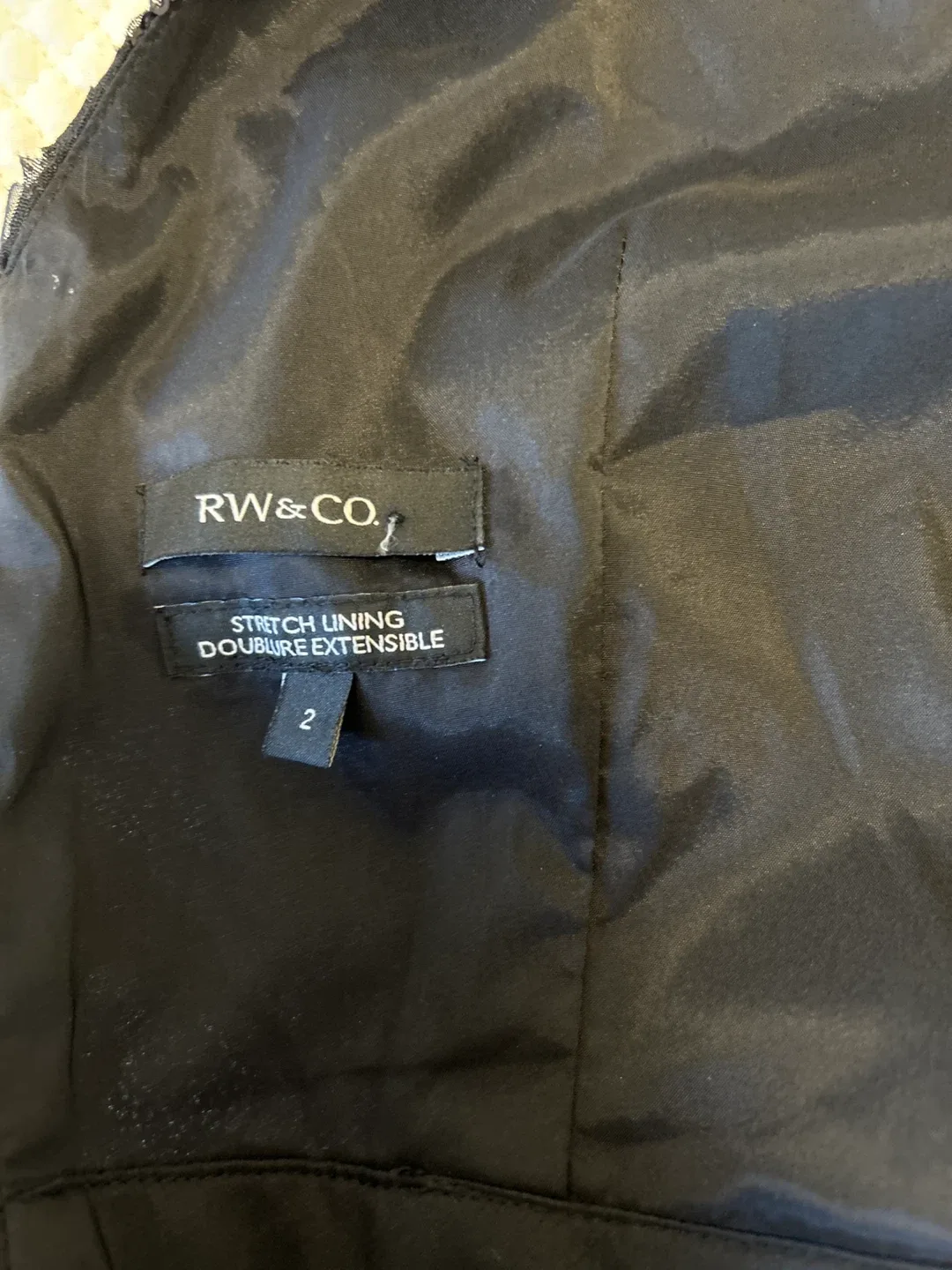 RW&CO Black Floral Dress - Size 2 image indicator(4)