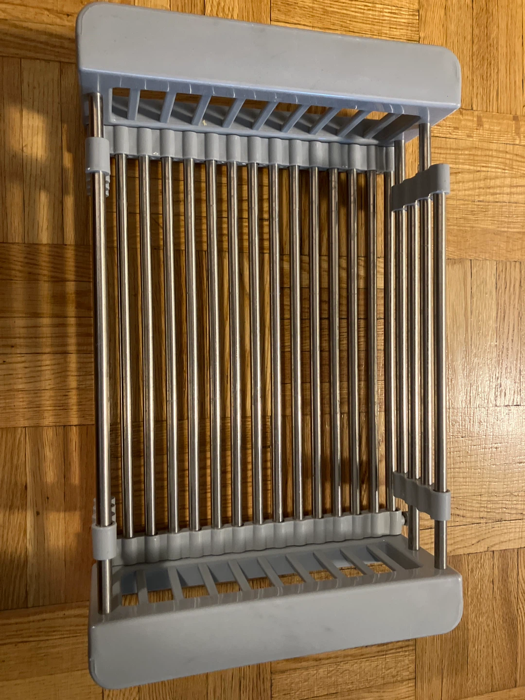 Grey Expandable Dish Drying Rack